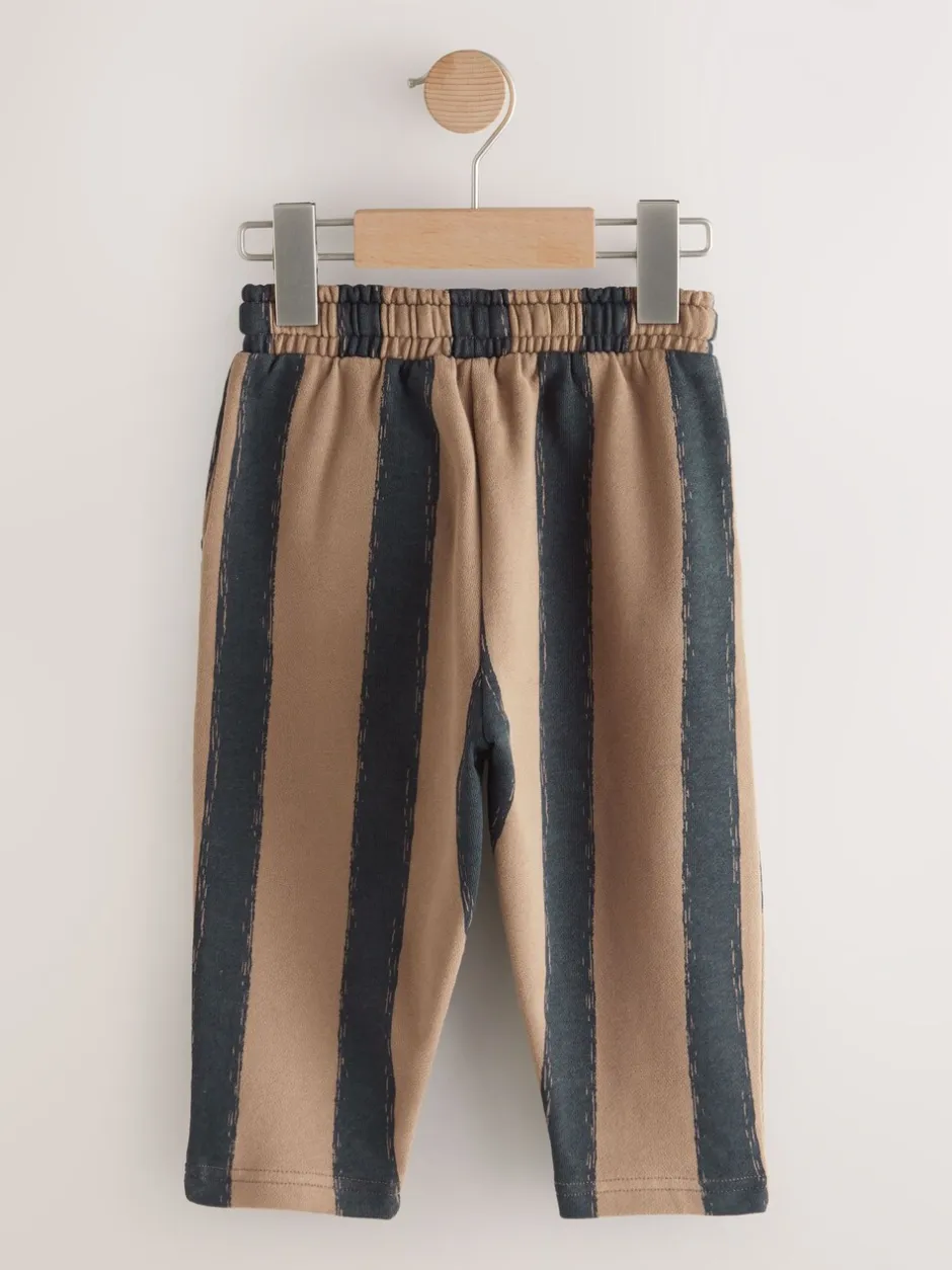 Jeans En Joggingbroeken*Next Zwart/bruin - Wide Leg Jersey Joggers (3mths-7yrs)