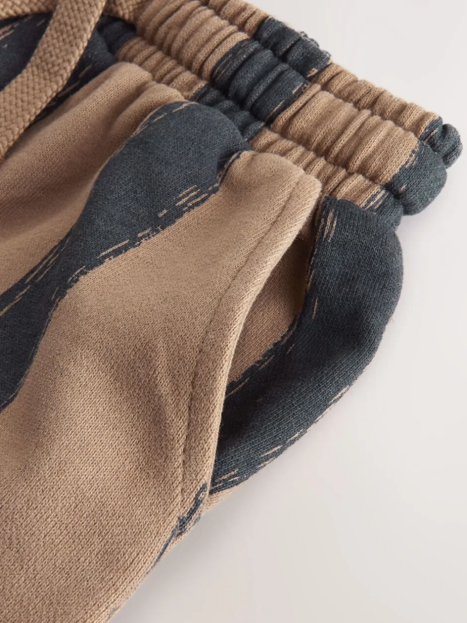 Jeans En Joggingbroeken*Next Zwart/bruin - Wide Leg Jersey Joggers (3mths-7yrs)