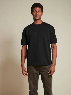 T-Shirts En Hemden*Next Zwart/Bruin/Licht Naturel - Relaxed fit - Verpakking van 3 T-shirts van zware stof
