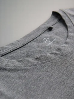 Tops En T-Shirts*The Set - 7 Pack Essential T-Shirts Zwart/Bruin/Taupe/Roze/Lichtroze/Crème/Wit