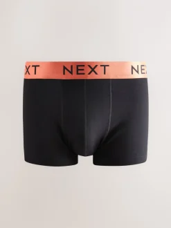 Ondergoed|Ondergoed*Next Zwarte glanzende taillebanden - Hipster boxers van katoenrijke mix