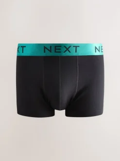 Ondergoed|Ondergoed*Next Zwarte glanzende taillebanden - Hipster boxers van katoenrijke mix