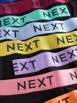 Ondergoed|Ondergoed*Next Zwarte glanzende taillebanden - Hipster boxers van katoenrijke mix