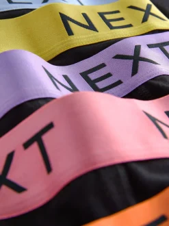 Ondergoed|Ondergoed*Next Zwarte glanzende taillebanden - Hipster boxers van katoenrijke mix