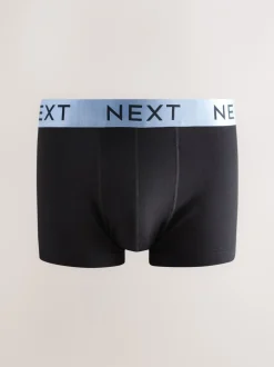 Ondergoed|Ondergoed*Next Zwarte glanzende taillebanden - Hipster boxers van katoenrijke mix