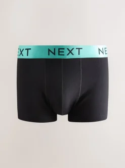 Ondergoed|Ondergoed*Next Zwarte glanzende taillebanden - Hipster boxers van katoenrijke mix