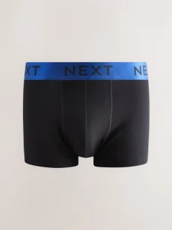 Ondergoed|Ondergoed*Next Zwarte glanzende taillebanden - Hipster boxers van katoenrijke mix