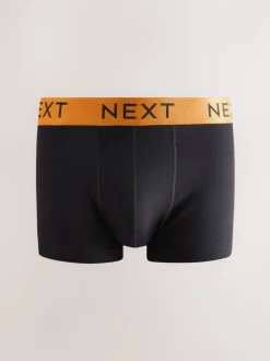 Ondergoed|Ondergoed*Next Zwarte glanzende taillebanden - Hipster boxers van katoenrijke mix