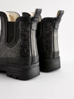 Laarzen*Next Zwarte glitter - Chelsea regenlaarzen