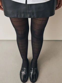 Sokken En Panty's*Next Zwarte ruit - 1 Panty's met patroon