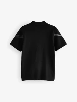 Truien En Breisels*Next - Gebreid poloshirt met rits bij de hals (3-16jr) Zwarte ruit