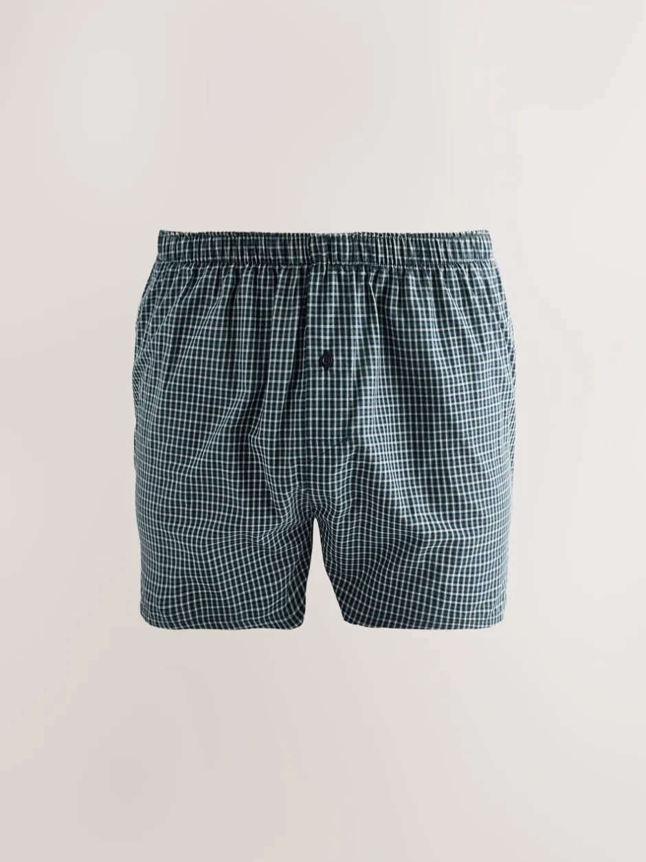 Ondergoed|Ondergoed*Next Zwarte streep - Verpakking van 4 - Geweven boxershorts van puur katoen