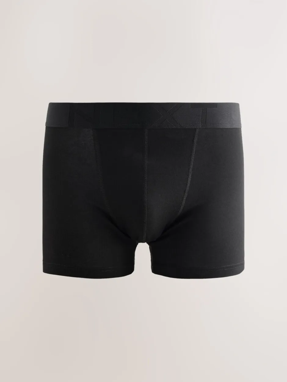 Ondergoed|Ondergoed*Next Zwarte tailleband - Verpakking van 5 trunks boxer