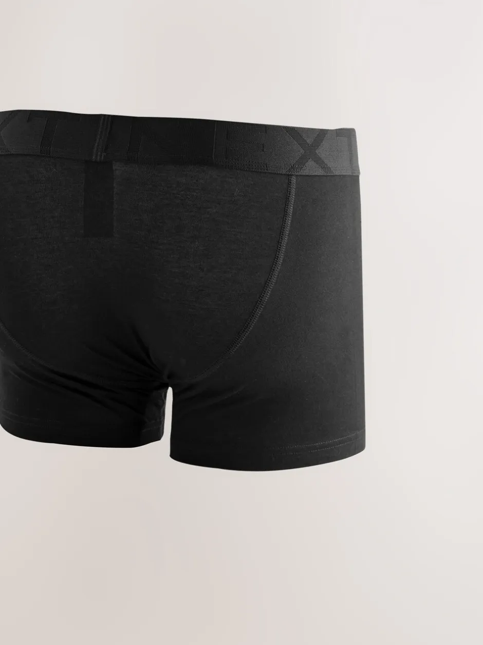 Ondergoed|Ondergoed*Next Zwarte tailleband - Verpakking van 5 trunks boxer