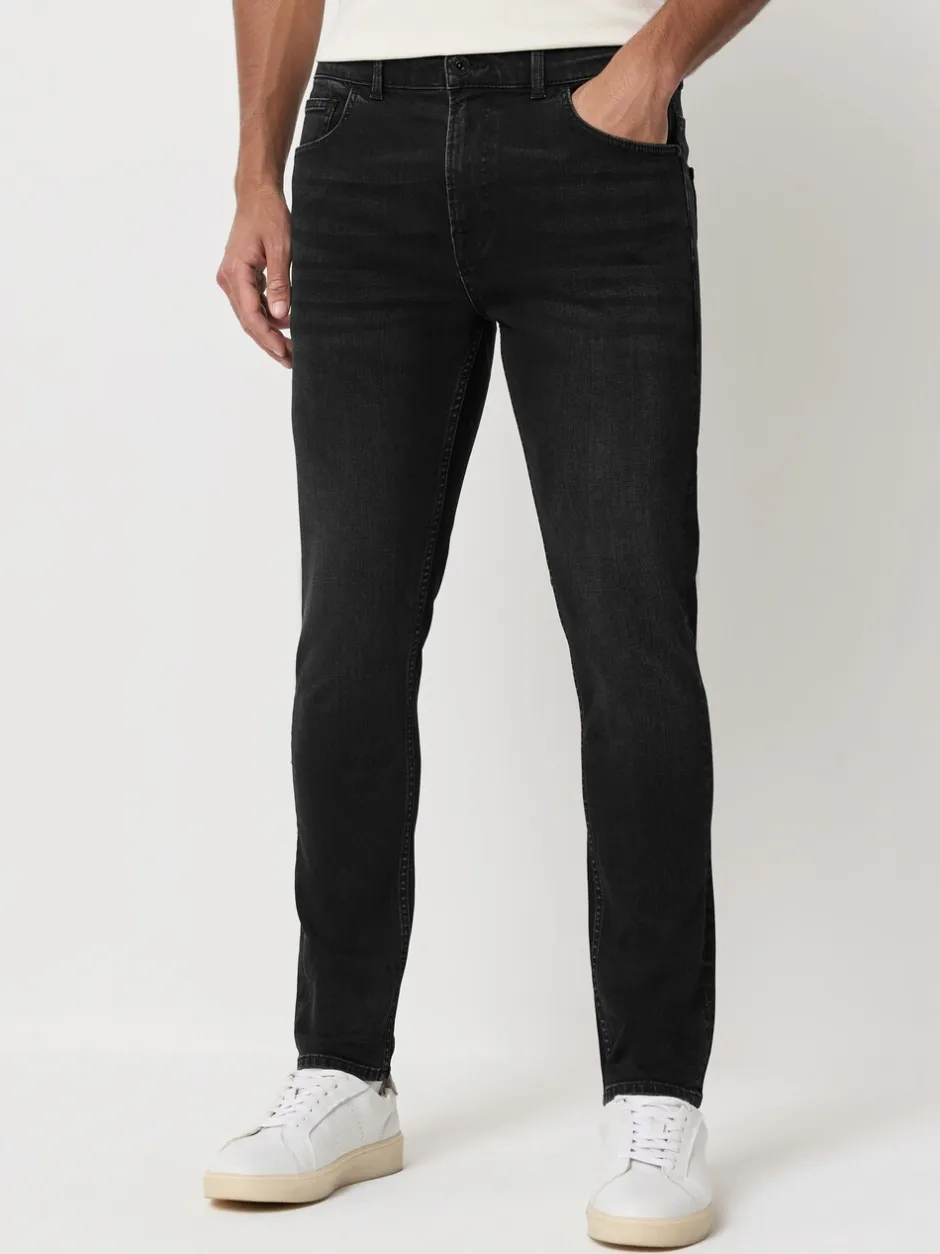 Jeans*Next Zwarte wassing - Enkele - Skinny fit klassieke stretchy jeans