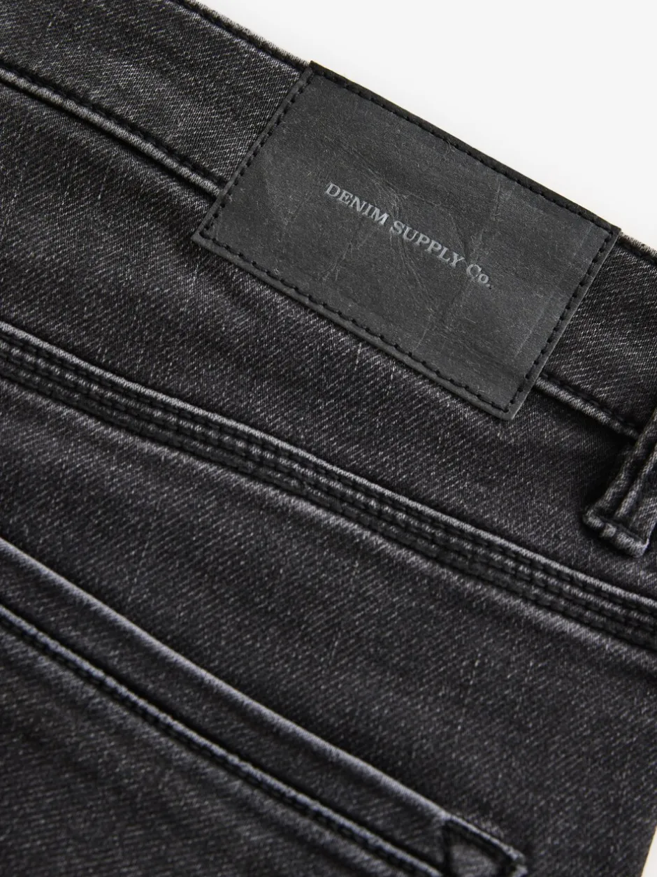 Jeans*Next Zwarte wassing - Strakke Pasvorm - Comfortabele stretchjeans