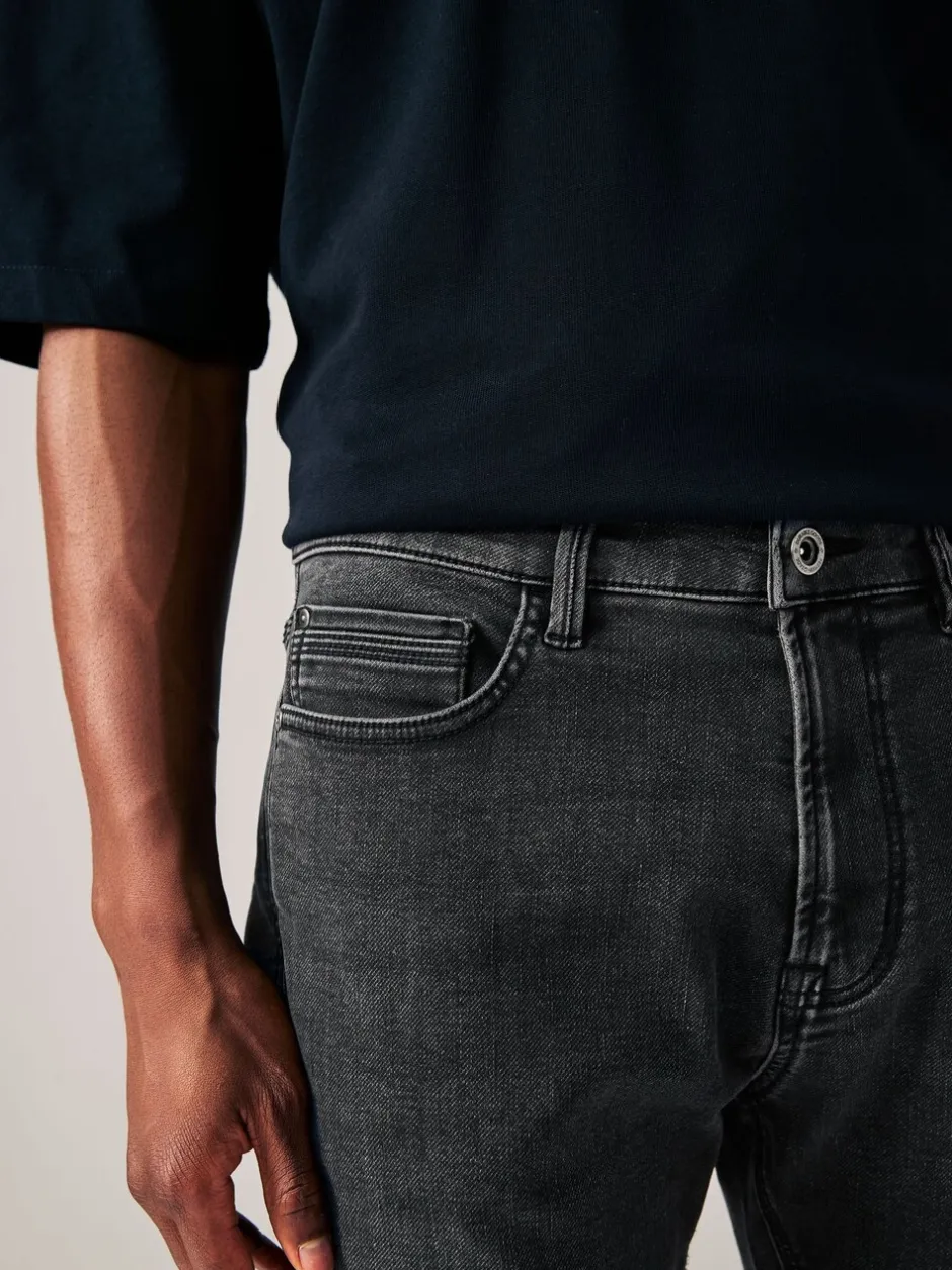 Jeans*Next Zwarte wassing - Strakke Pasvorm - Comfortabele stretchjeans