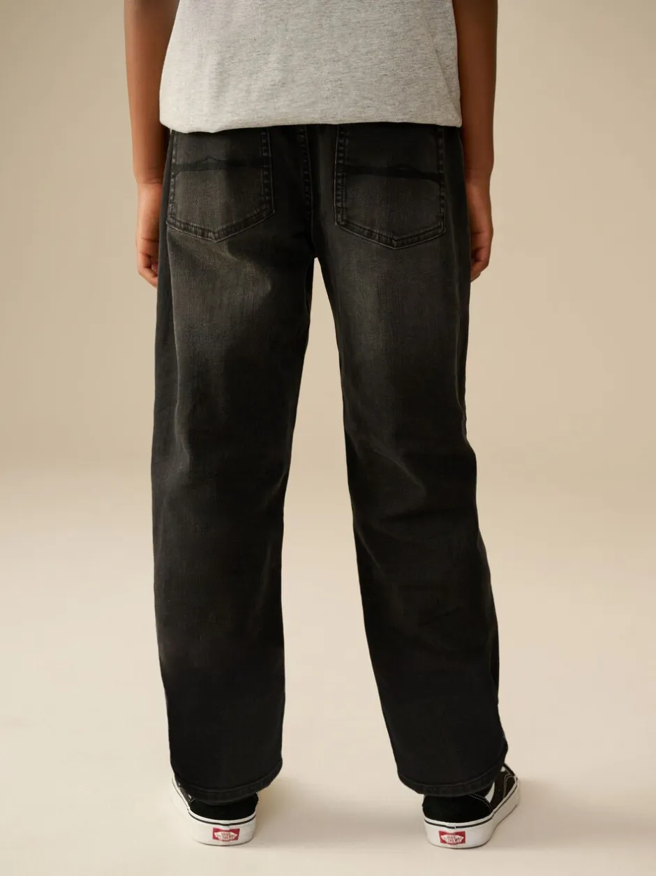 Jeans|Next Zwarte wassing - Stretchjeans (3-17jr)
