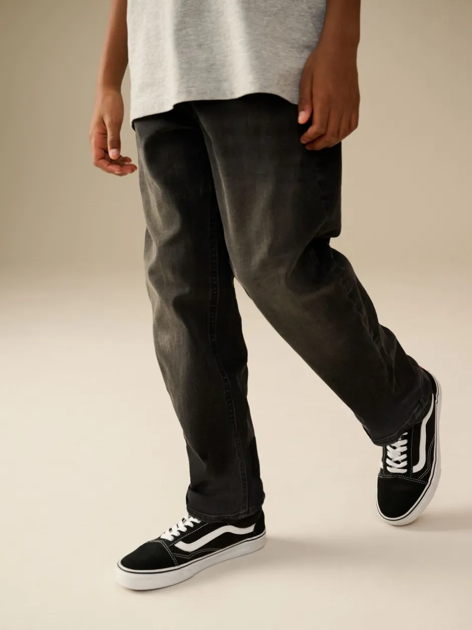 Jeans|Next Zwarte wassing - Stretchjeans (3-17jr)
