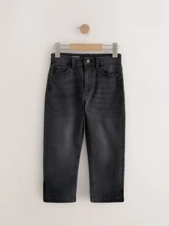Jeans|Next Zwarte wassing - Stretchjeans (3-17jr)