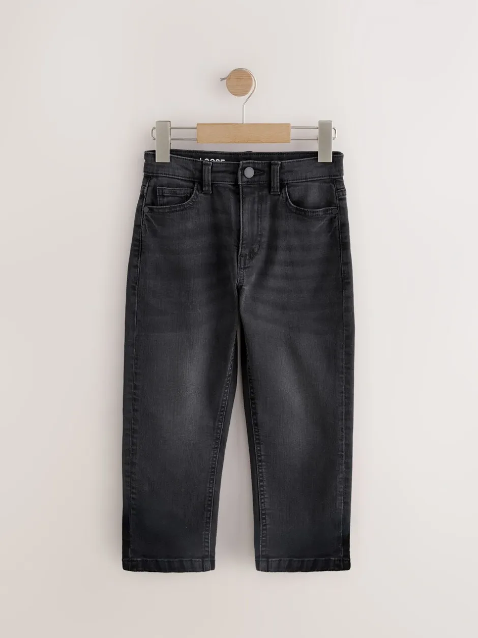 Jeans|Next Zwarte wassing - Stretchjeans (3-17jr)
