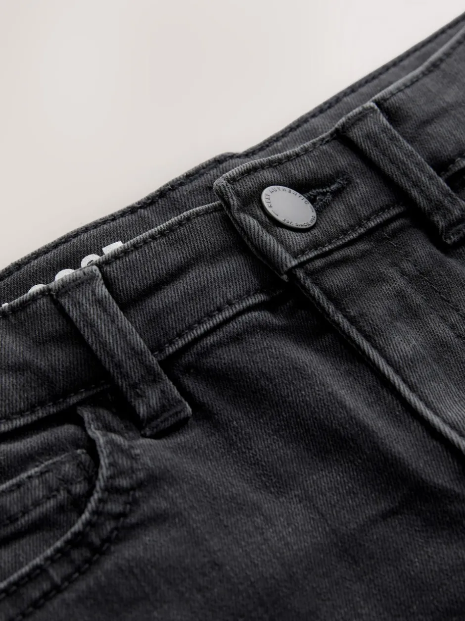Jeans|Next Zwarte wassing - Stretchjeans (3-17jr)