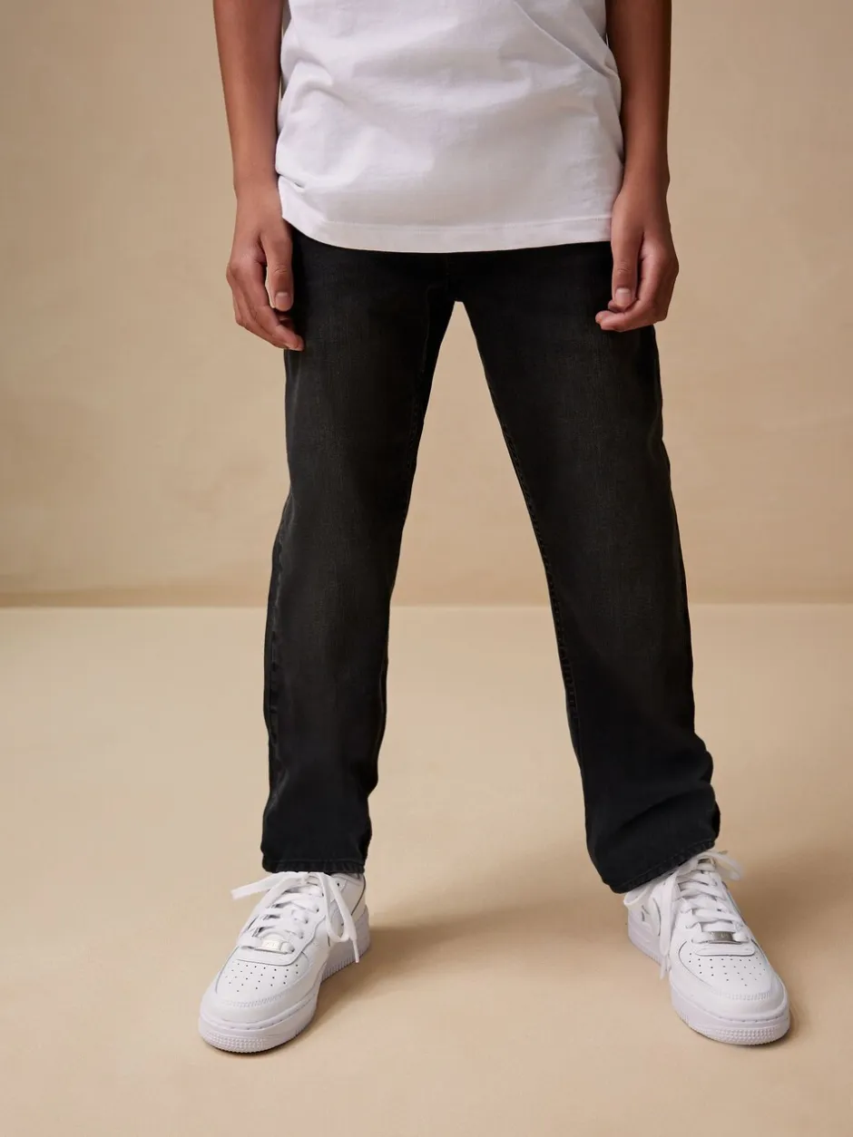 Jeans|Next Zwarte wassing - Stretchjeans (3-17jr)