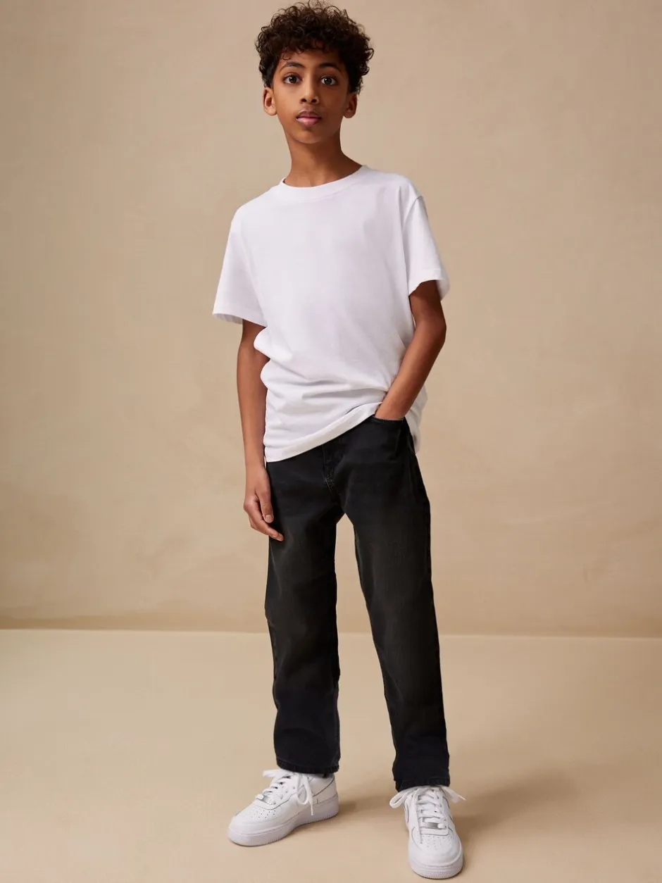 Jeans|Next Zwarte wassing - Stretchjeans (3-17jr)