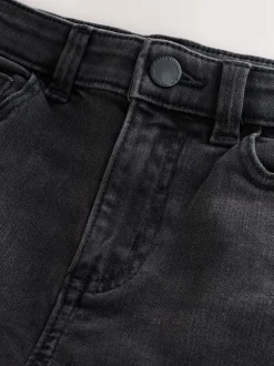 Jeans|Next Zwarte wassing - Stretchjeans (3-17jr)
