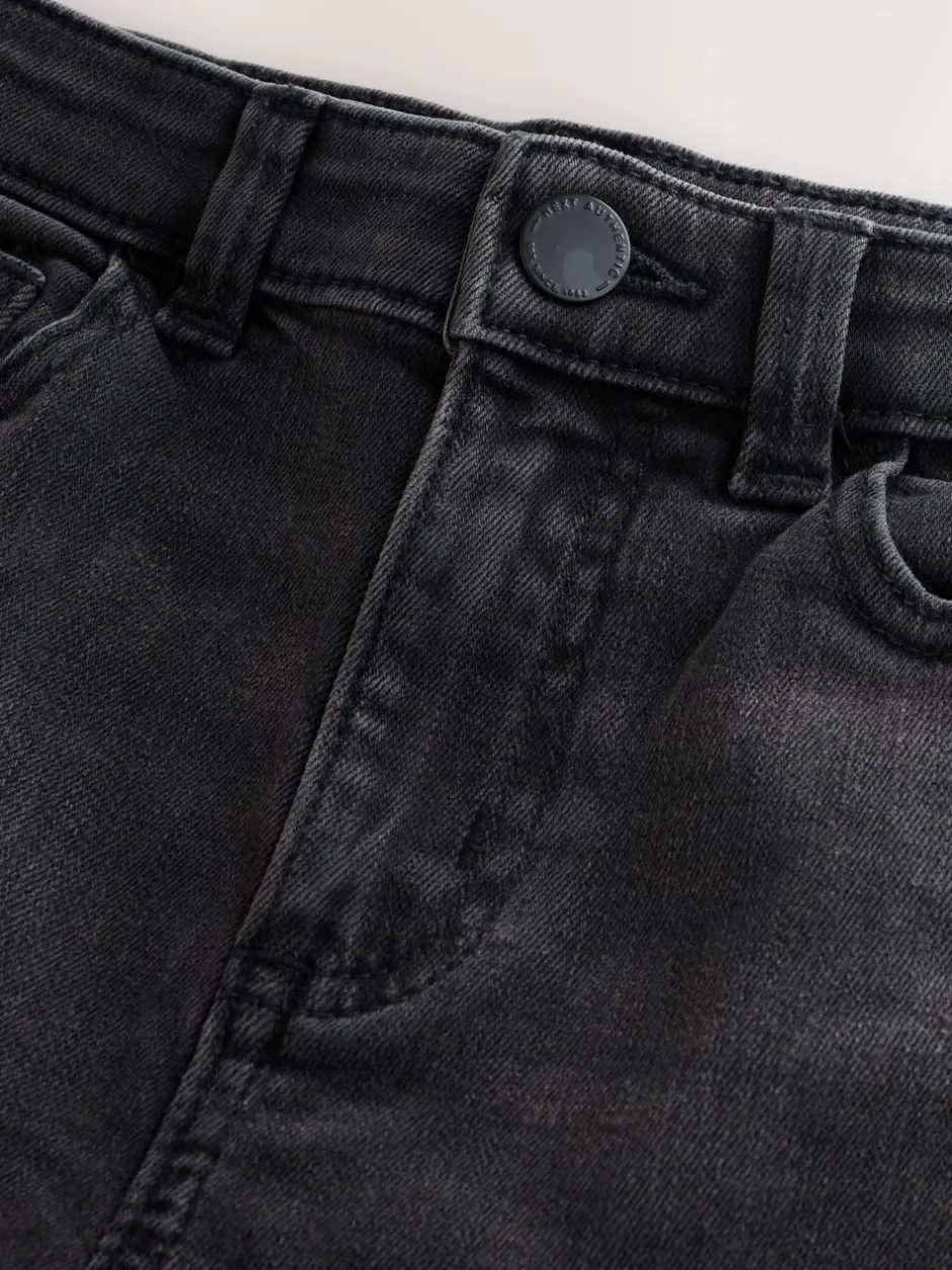 Jeans|Next Zwarte wassing - Stretchjeans (3-17jr)