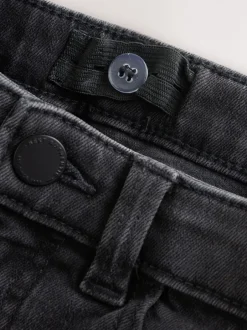 Jeans|Next Zwarte wassing - Stretchjeans (3-17jr)