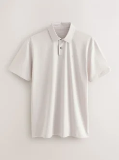 Poloshirts|Next Zwart/Ecru/Blauw/Groen/Roze - Normale Pasvorm - Set van 5 jersey poloshirts met korte mouwen