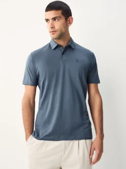 Poloshirts|Next Zwart/Ecru/Blauw/Groen/Roze - Normale Pasvorm - Set van 5 jersey poloshirts met korte mouwen