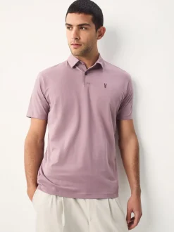 Poloshirts|Next Zwart/Ecru/Blauw/Groen/Roze - Normale Pasvorm - Set van 5 jersey poloshirts met korte mouwen