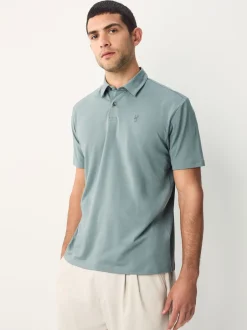 Poloshirts|Next Zwart/Ecru/Blauw/Groen/Roze - Normale Pasvorm - Set van 5 jersey poloshirts met korte mouwen