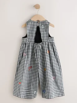 Jumpsuits En Playsuits*Next Zwarte/witte gingham-ruit - Sleeveless Playsuit (3mths-7yrs)