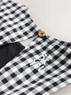 Jumpsuits En Playsuits*Next Zwarte/witte gingham-ruit - Sleeveless Playsuit (3mths-7yrs)