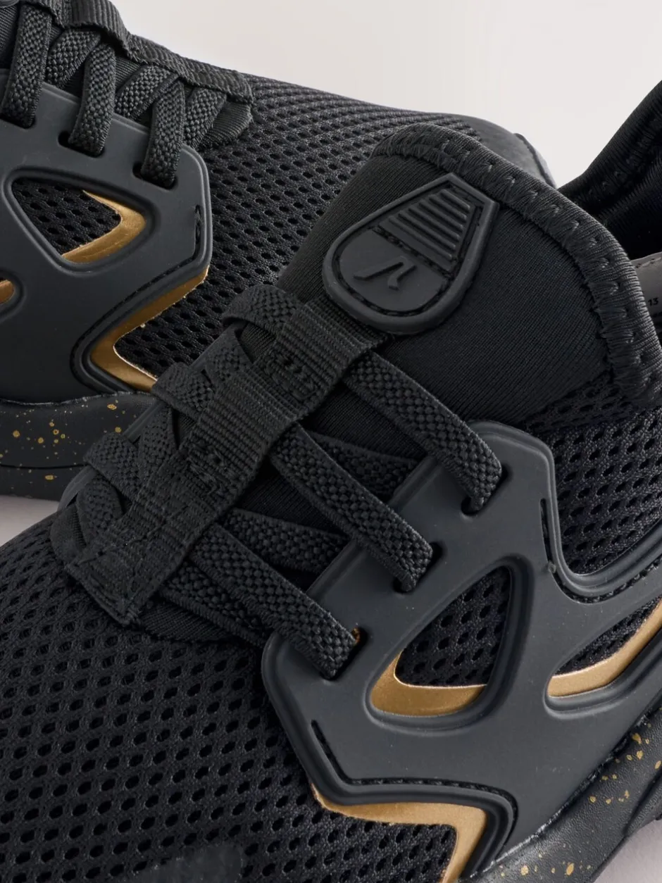 Sneakers|Sneakers*Next - Elastische sportschoenen Zwart/goud