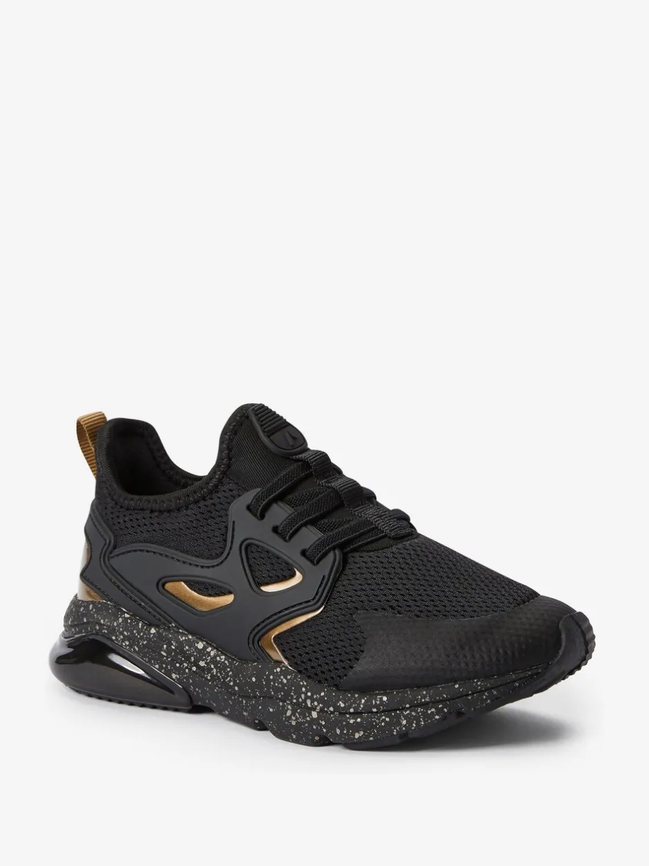 Sneakers|Sneakers|Next Zwart/goud - Elastische sportschoenen