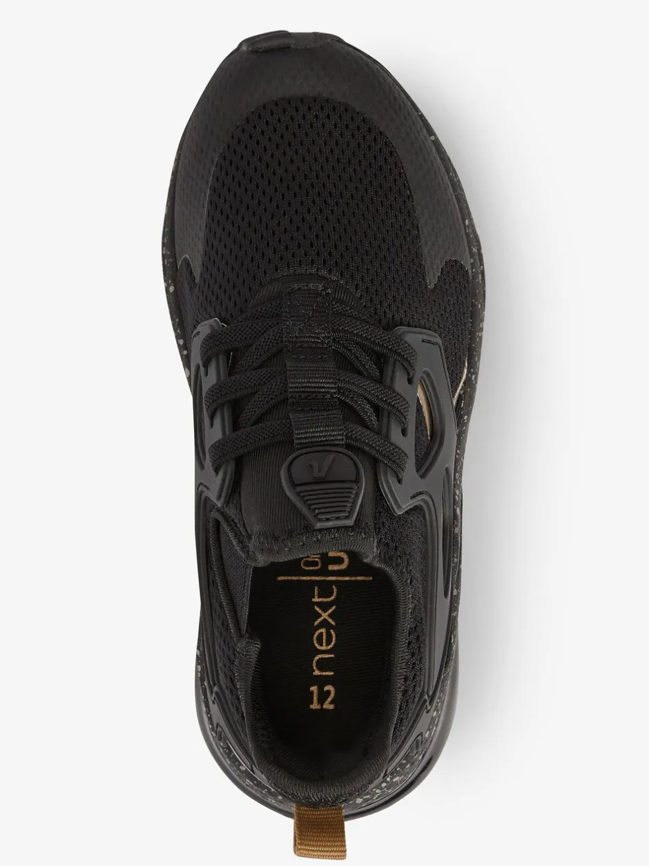 Sneakers|Sneakers|Next Zwart/goud - Elastische sportschoenen