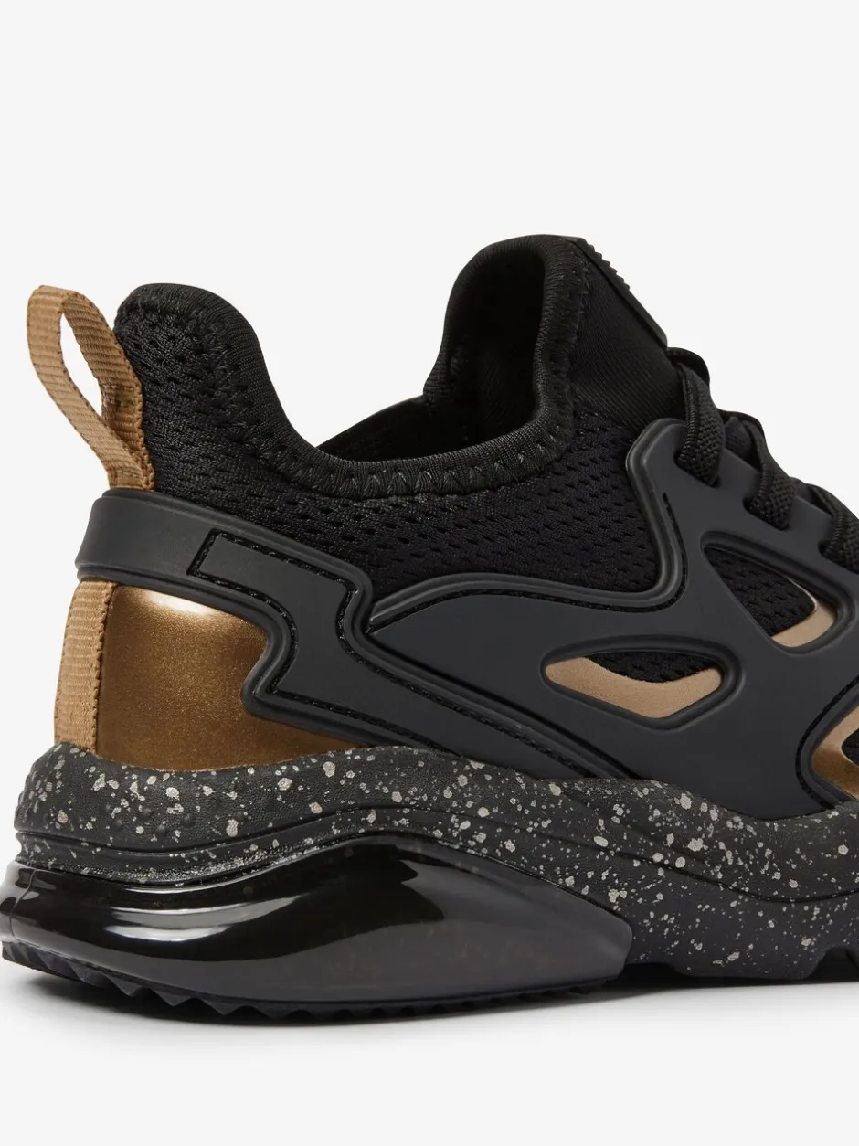 Sneakers|Sneakers|Next Zwart/goud - Elastische sportschoenen