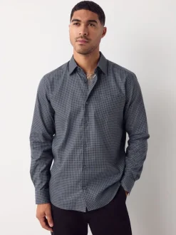 Shirts*Next - Overhemd met lange mouwen en print Zwart/goudkleurige schakel
