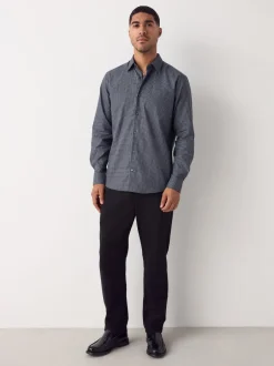 Shirts*Next - Overhemd met lange mouwen en print Zwart/goudkleurige schakel
