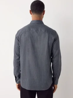 Shirts*Next - Overhemd met lange mouwen en print Zwart/goudkleurige schakel