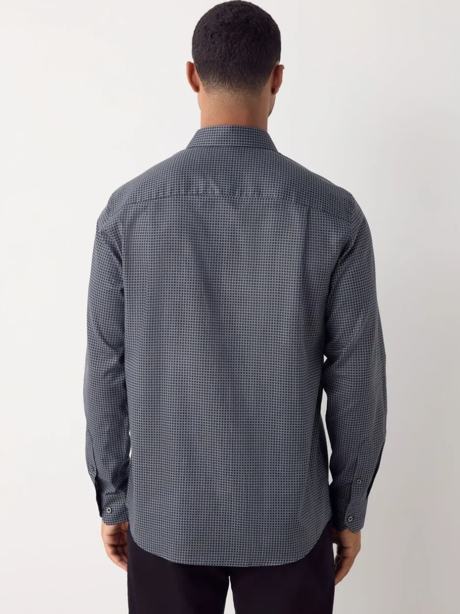 Shirts*Next - Overhemd met lange mouwen en print Zwart/goudkleurige schakel