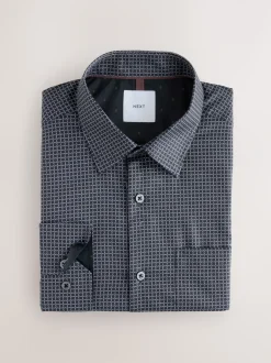 Shirts*Next - Overhemd met lange mouwen en print Zwart/goudkleurige schakel