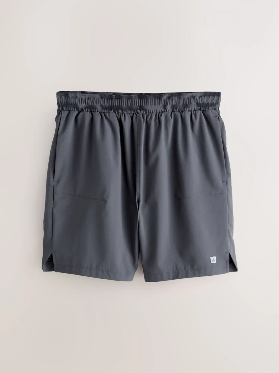 Shorts*Next - 7 inch - Active Gym Sports Shorts 2 Pack Zwart/grijs