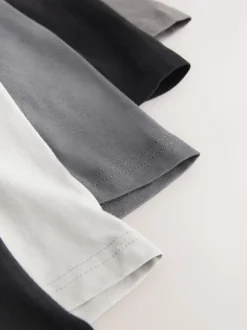Ondergoed|Ondergoed|Next Zwart/grijs - Boxershorts van katoenrijk materiaal met A-voorkant