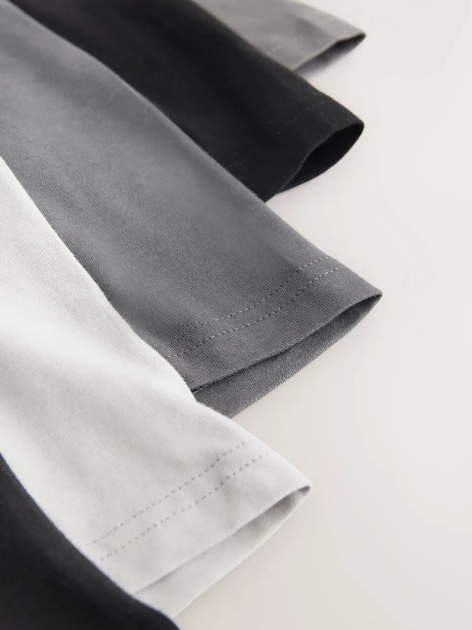 Ondergoed|Ondergoed|Next Zwart/grijs - Boxershorts van katoenrijk materiaal met A-voorkant
