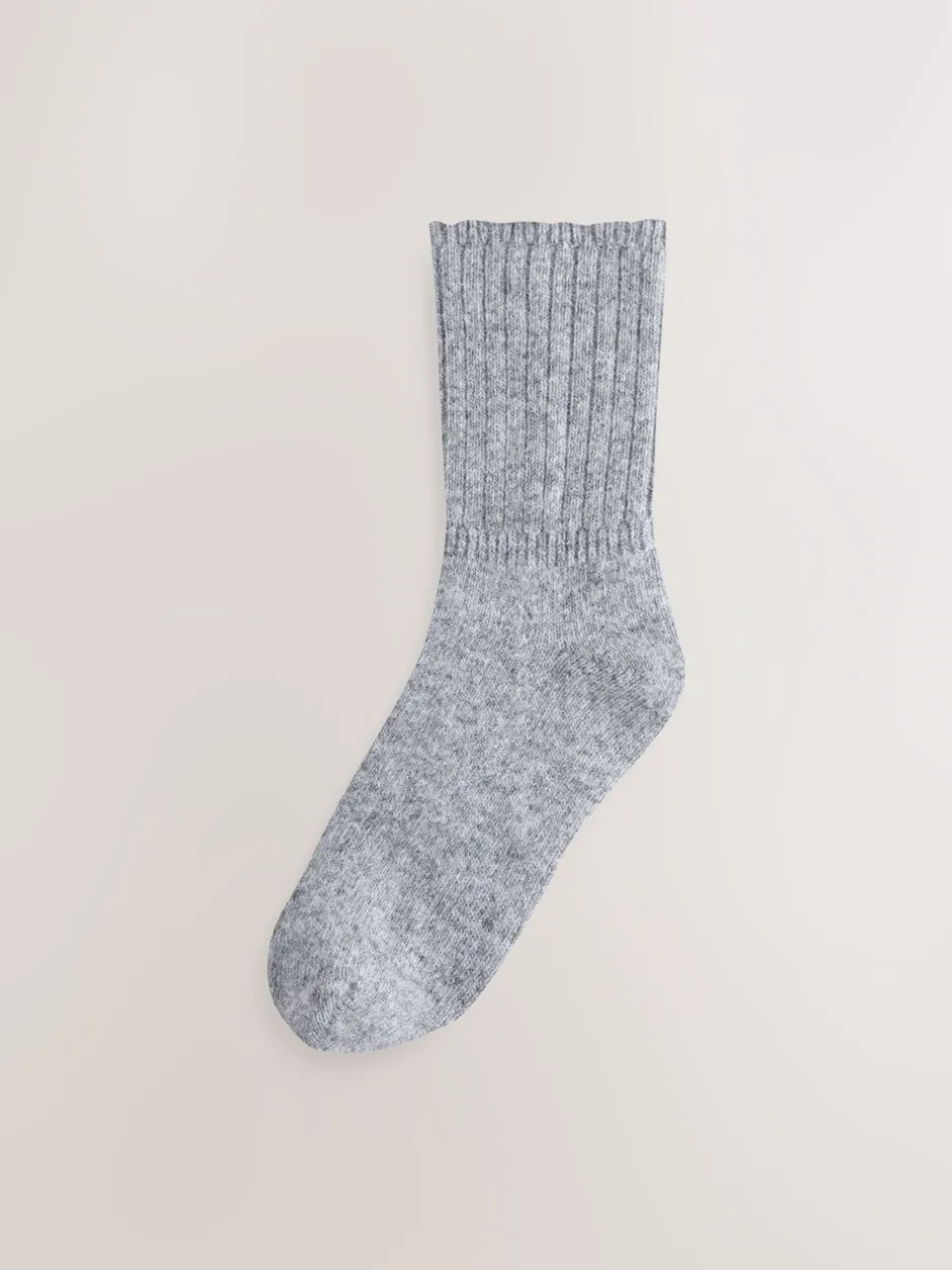 Sokken En Panty's*Next - Containing Merino Wool Ankle Socks 2 Pack Zwart/grijs